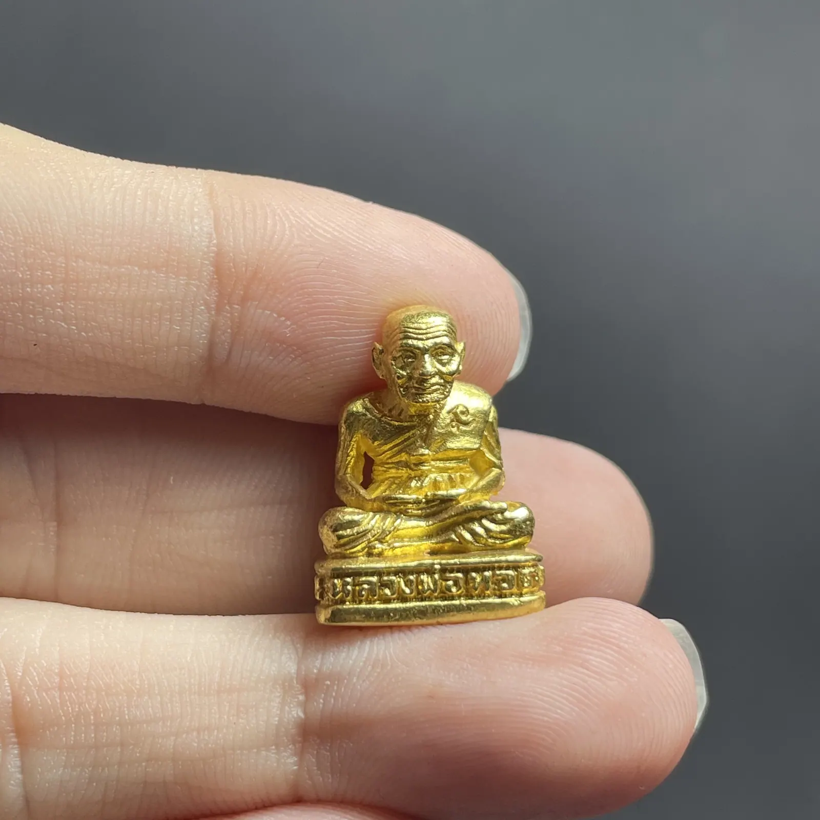 龍婆托 法鈴小立尊 倫空提丁 純金